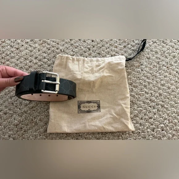 Authentic Men’s Gucci Kingsnake Black Belt - Picture 2 of 9